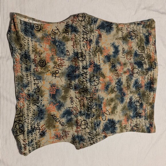 Vtg MKM Designs Unique MOD Silky Retro Hipster Swag✌️& 💕 Rock&Roll Reg Size Med - Picture 3 of 4